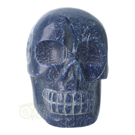 blauwe kwarts crystal skull 1170 gram uniek exemplaar