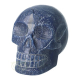 Blauwe kwarts kristallen schedel 1.17 kg