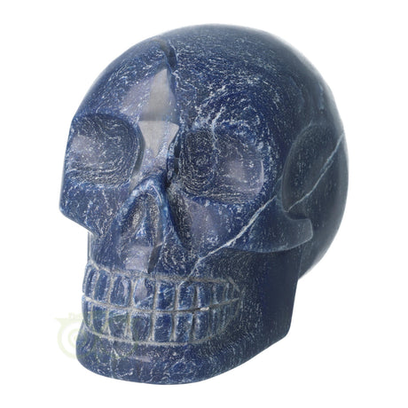 edelstenen schedel blauwe kwarts met natuurlijke glans