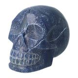Blauwe kwarts kristallen schedel 1.17 kg