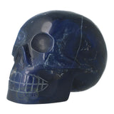 Blauwe kwarts kristallen schedel 854 gram