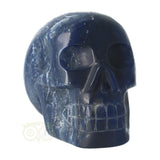 Blauwe kwarts kristallen schedel 854 gram