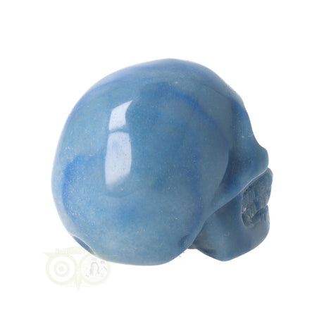 Blauer Quarz-Schädel Nr. 18 – 103 Gramm | Edelstein-Skull
