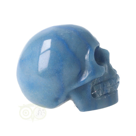 Blauer Quarz-Schädel Nr. 18 – 103 Gramm | Edelstein-Skull