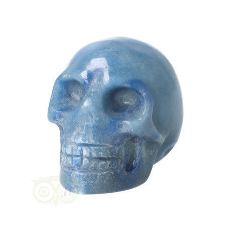 Blauer Quarz-Schädel Nr. 18 – 103 Gramm | Edelstein-Skull