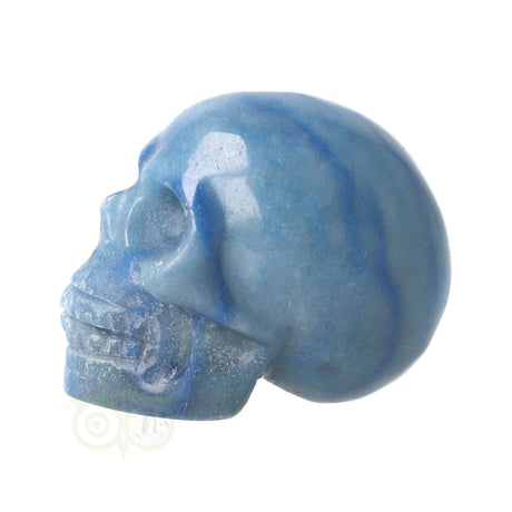 Blauer Quarz-Schädel Nr. 18 – 103 Gramm | Edelstein-Skull