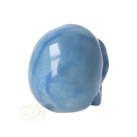 Blauer Quarz-Schädel Nr. 18 – 103 Gramm | Edelstein-Skull