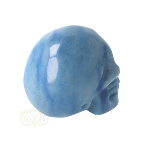 blauwe kwarts schedel meditatie steen