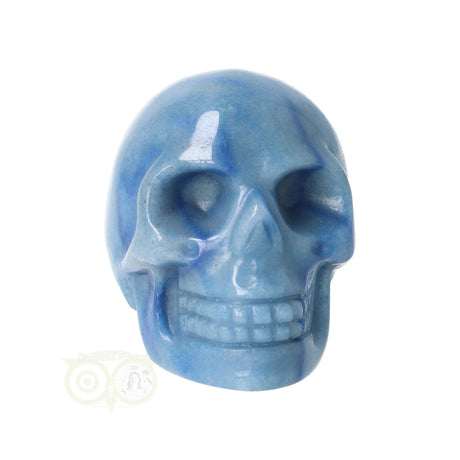 blauwe kwarts skull 102 gram