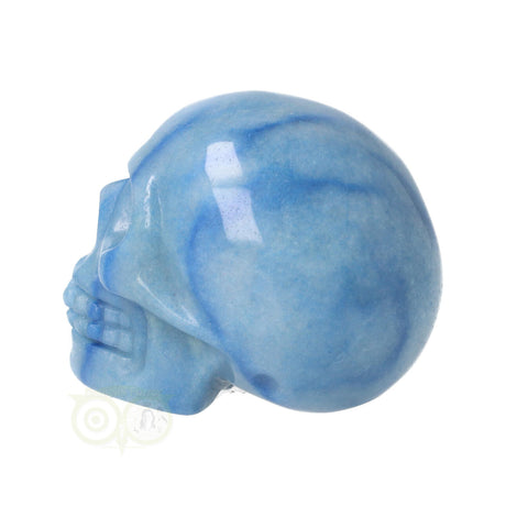 blauwe kwarts skull close up