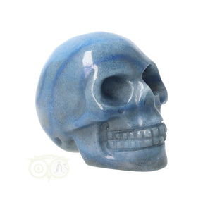 blauwe kwarts schedel nr 20 102 gram