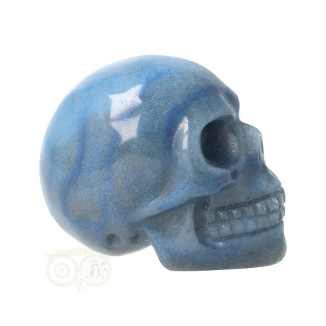 blauwe kwarts schedel uniek exemplaar
