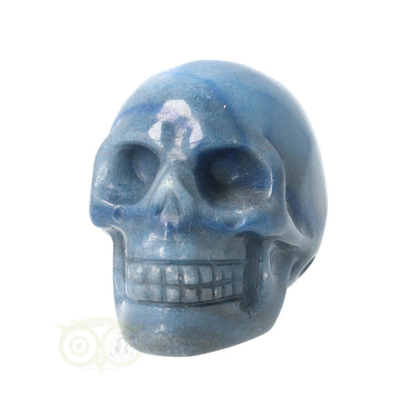 blauwe kwarts skull 102 gram