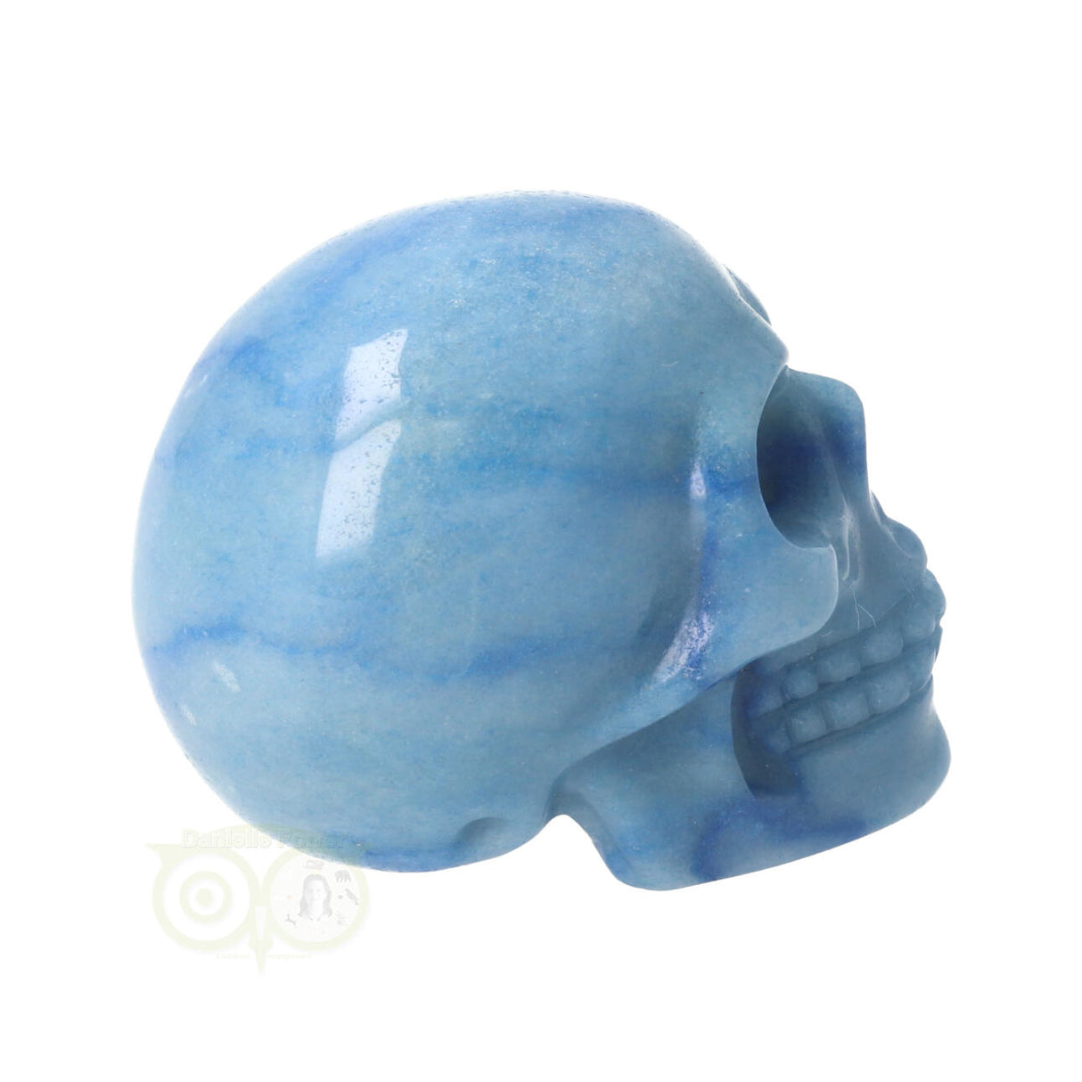 Blauwe kwarts schedel Nr 9