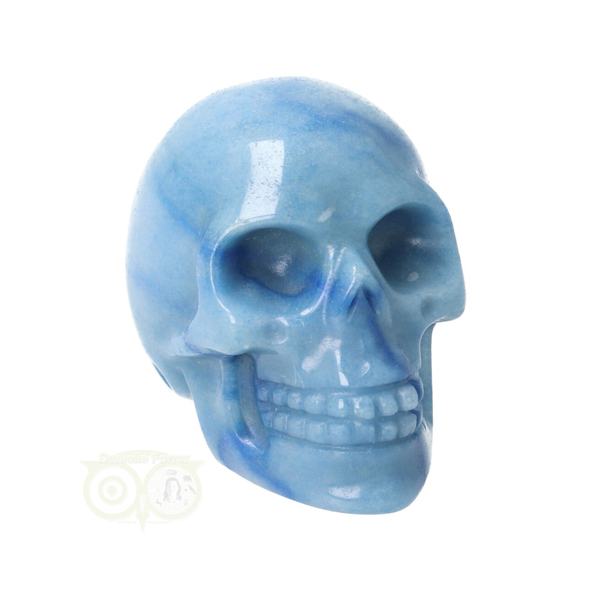 Blauwe kwarts schedel Nr 9