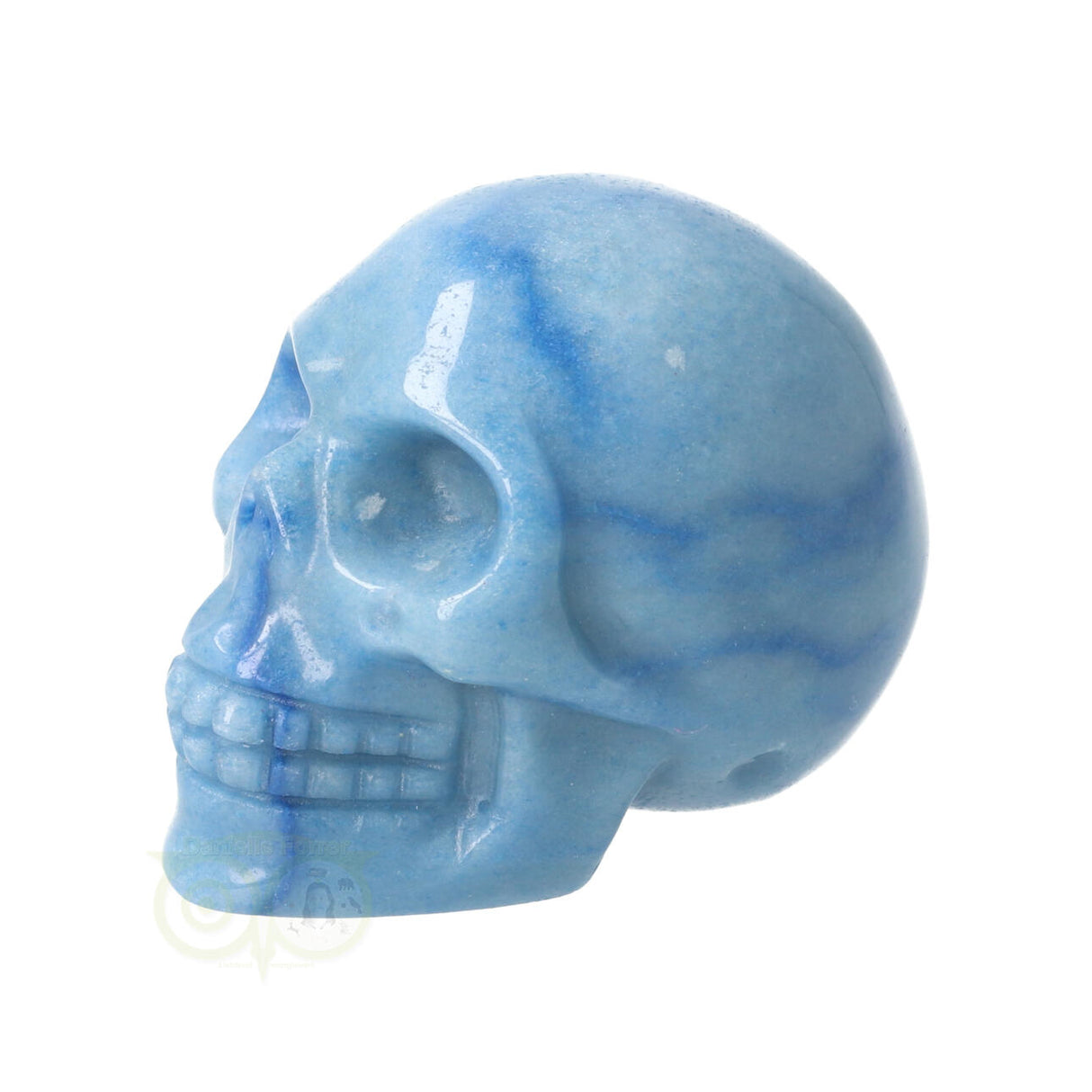 Blauwe kwarts schedel Nr 9