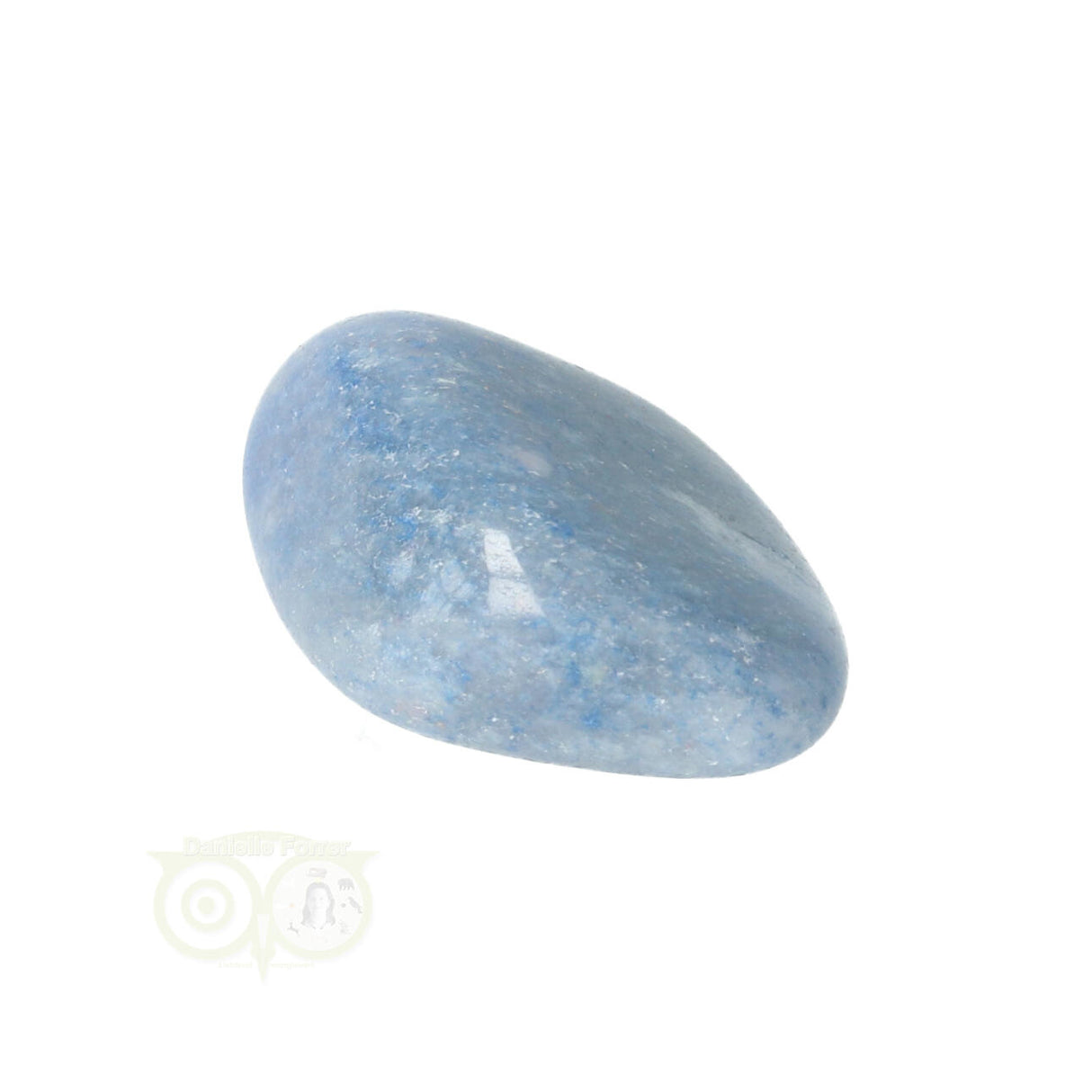 Blauer Quarz-Trommelstein Nr. 20