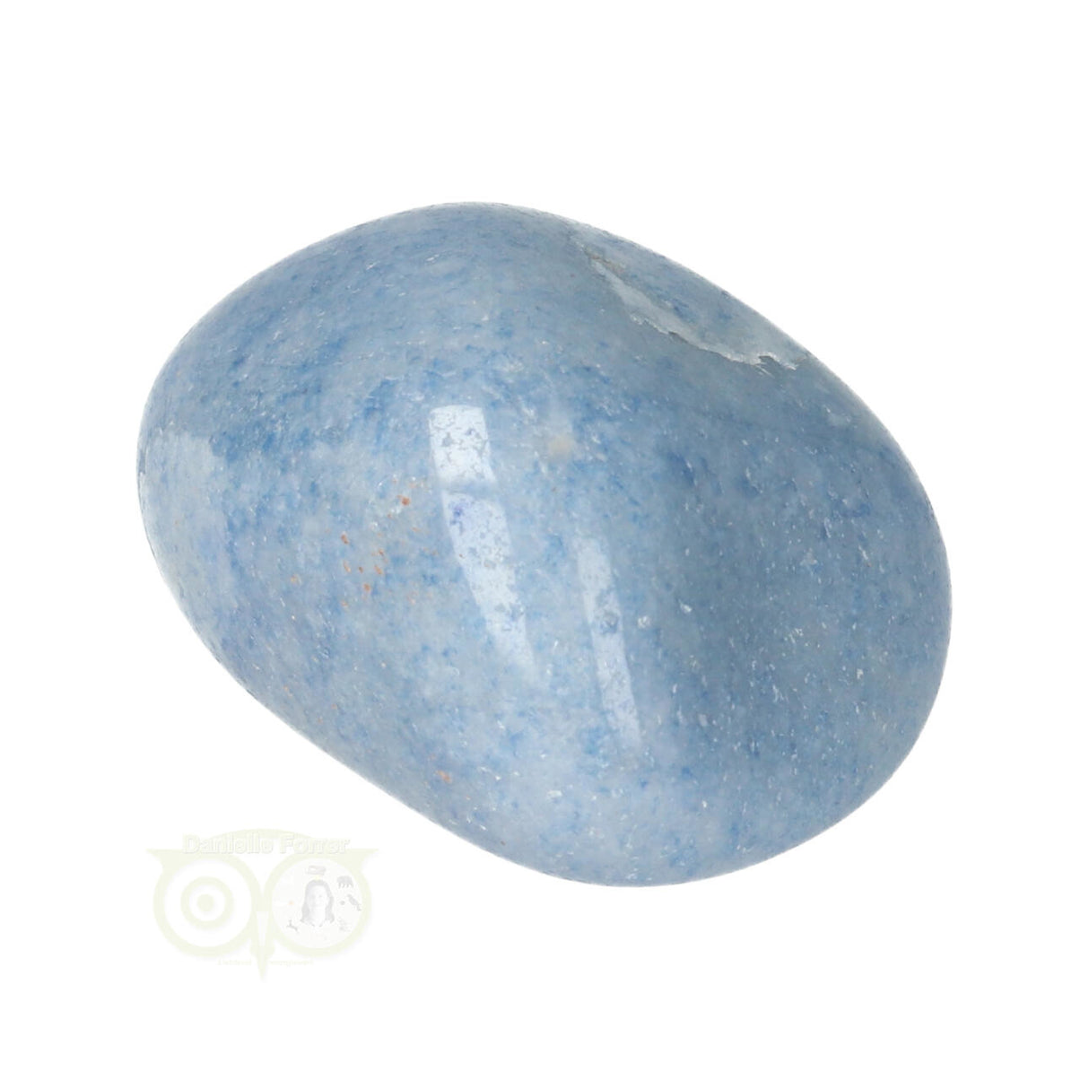 Blauwe kwarts trommelsteen Nr 21