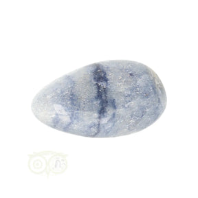 blauwe kwarts trommelsteen nr 23 34 gram brazilië