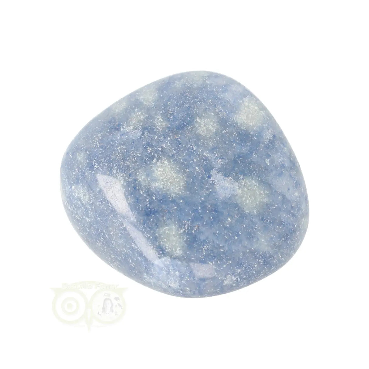 Blauwe kwarts trommelsteen Nr 25