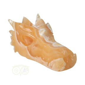 oranje calciet draken schedel nr 288 563 gram