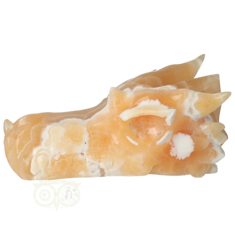dragon skull edelsteen calciet carving