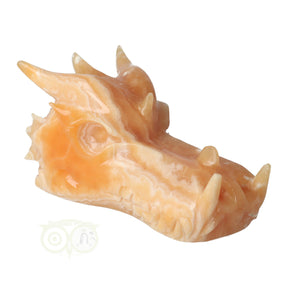 oranje calciet draken schedel nr 278 957 gram