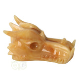 Calciet draak carving 782 gram met natuurlijke tekening