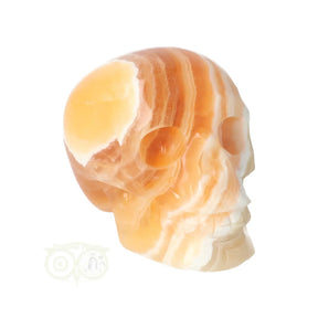 gele oranje calciet schedel nr 272 374 gram