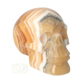 gele oranje calciet schedel nr 273 636 gram