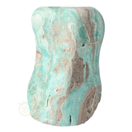 Caribbean blue calciet sculptuur met unieke tekening