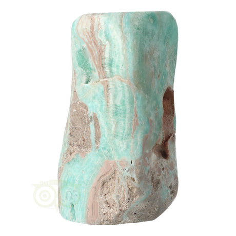 Caribbean blue calciet vormstuk met rustgevende uitstraling