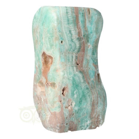 Caribbean blue calciet sculptuur met zachte blauwe kleur