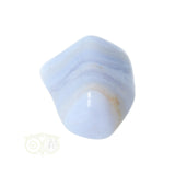 Chalcedoon trommelsteen (blauw) Nr 32