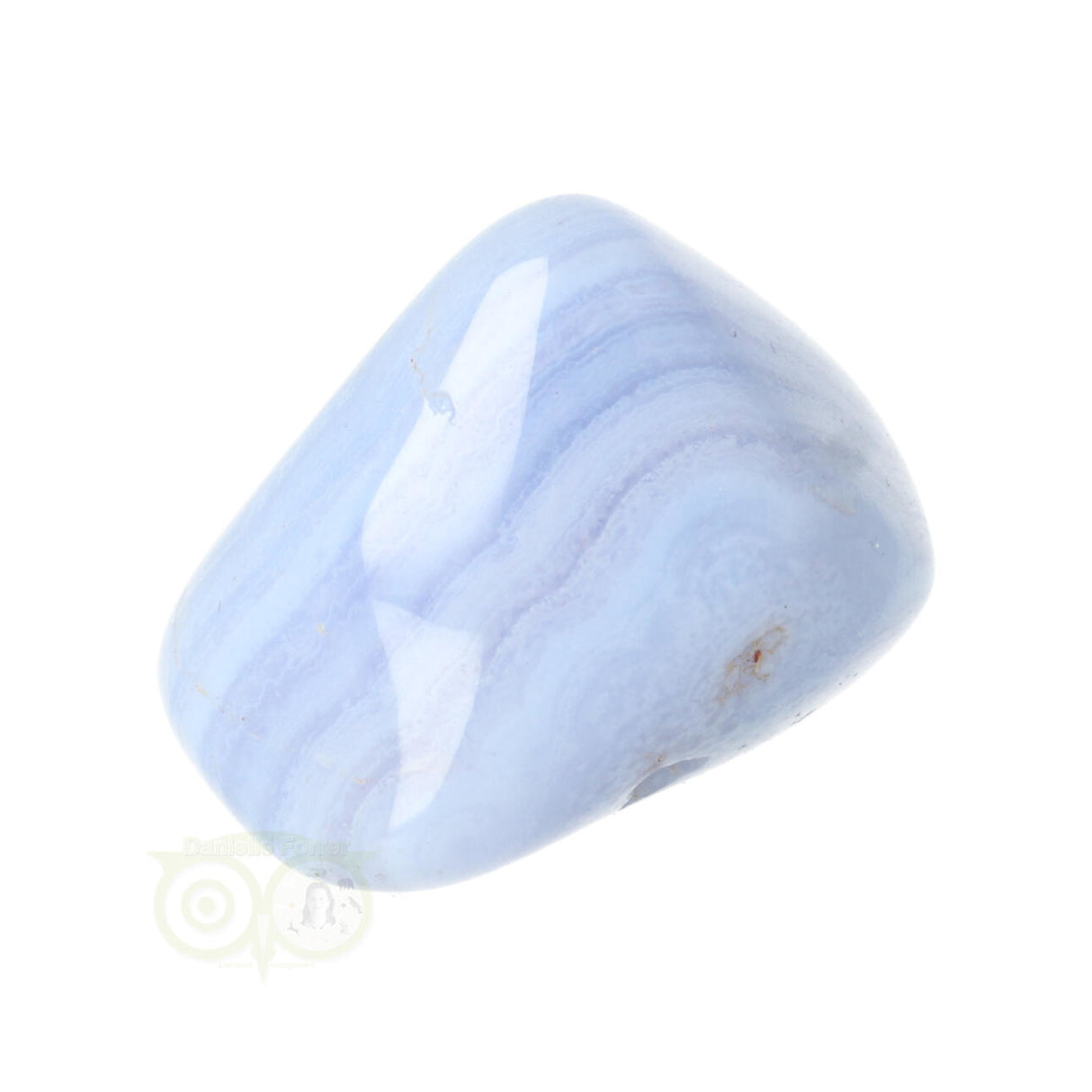 Chalcedoon trommelsteen (blauw) Nr 39
