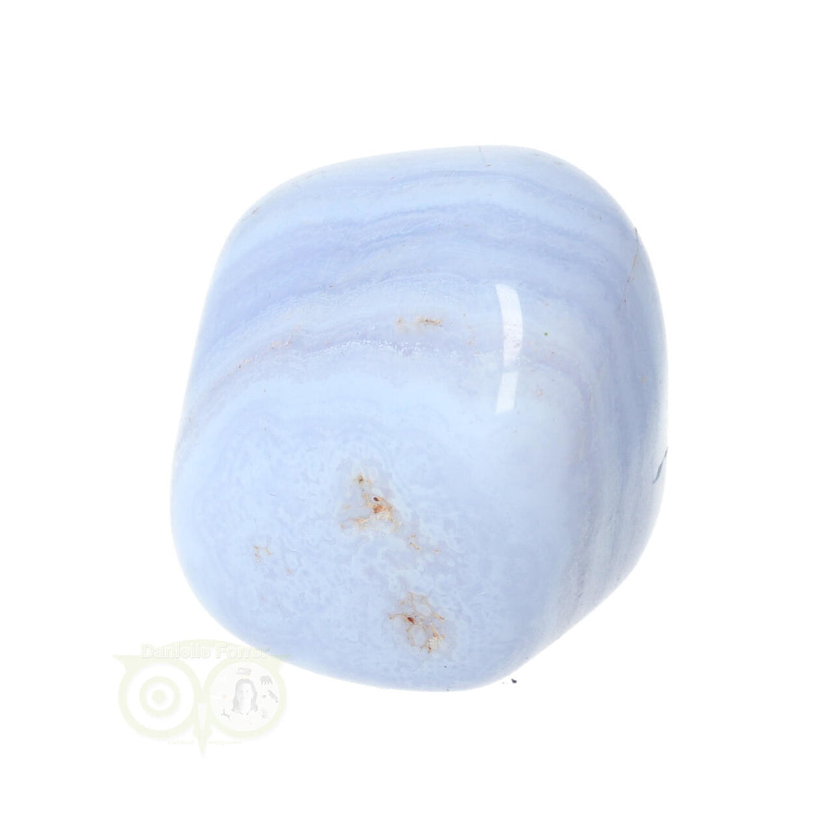 Chalcedoon trommelsteen (blauw) Nr 39