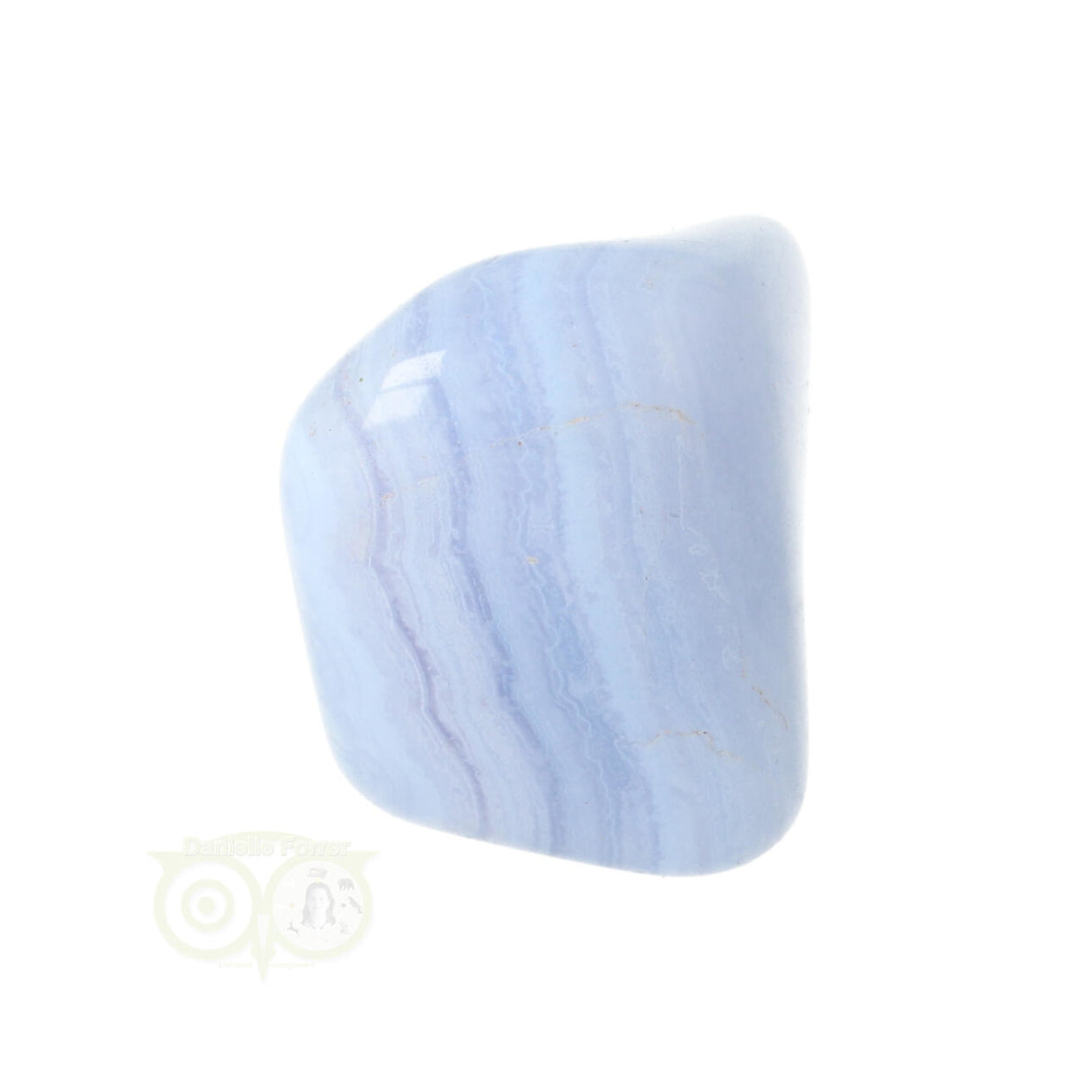Chalcedoon trommelsteen (blauw) Nr 39