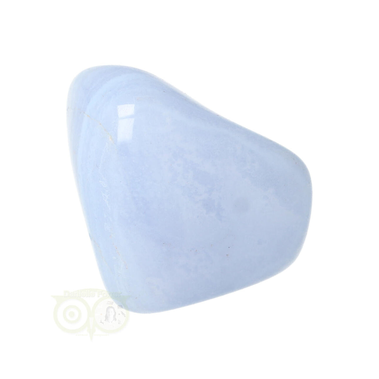 Chalcedoon trommelsteen (blauw) Nr 39
