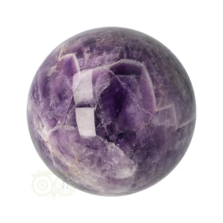 Unieke chevron amethist bol Nr 17 465 gram edelstenen webshop