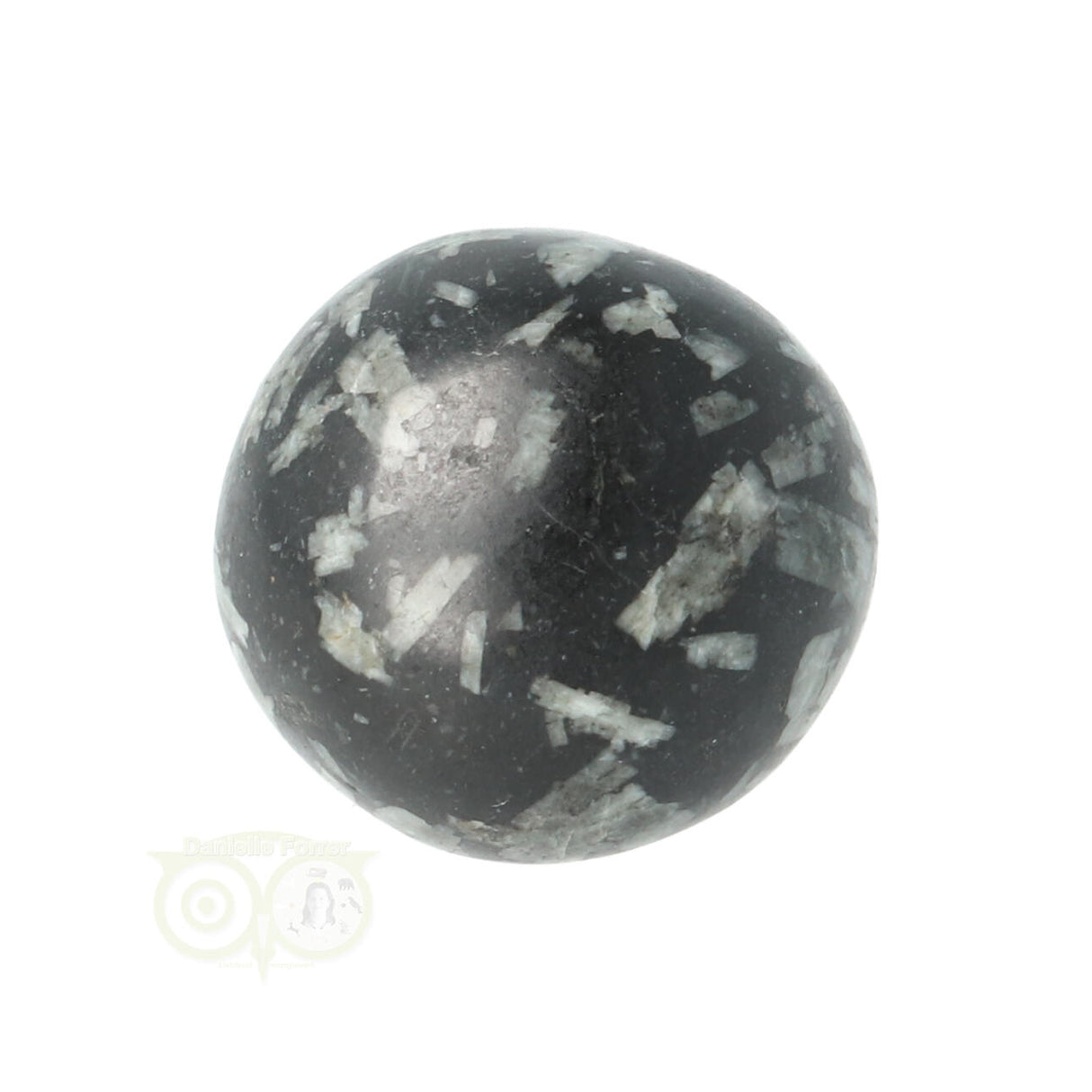 Chrysanthemenförmiger, abgerundeter Trommelstein Nr. 15