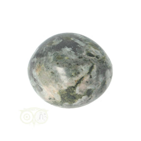 Chrysanthemum trommelsteen nr. 16 van 17 gram met bloemachtig patroon