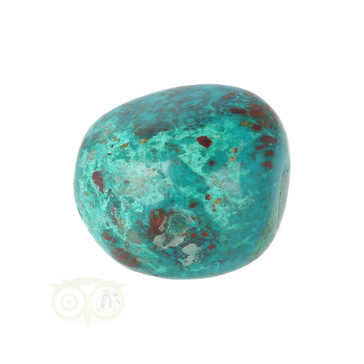 Chrysocolla trommelsteen Nr 23