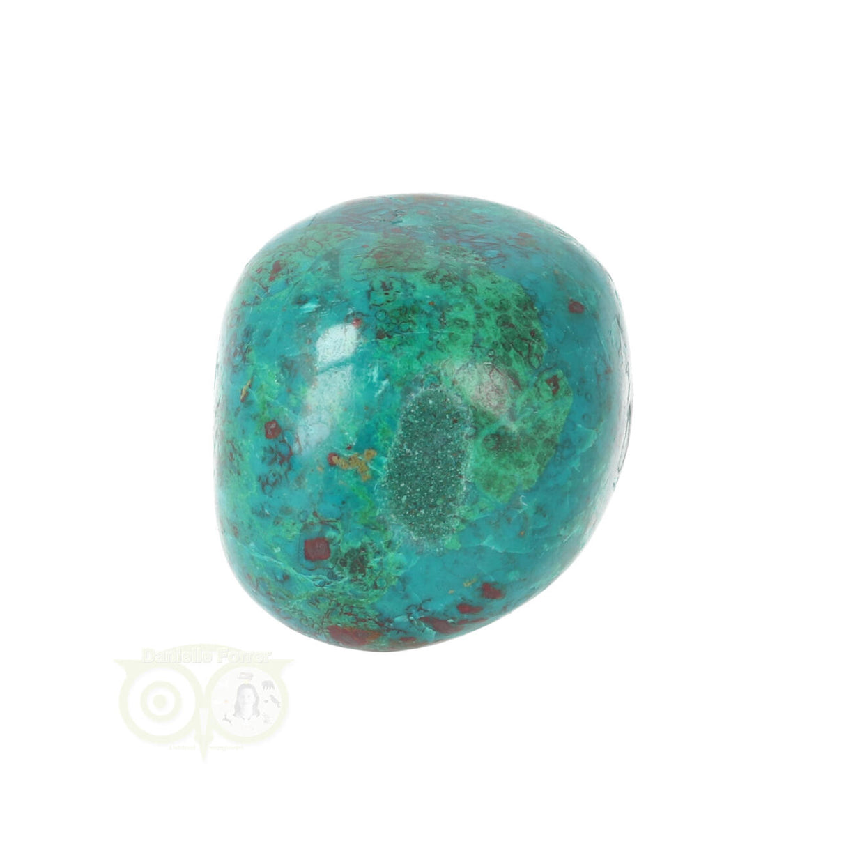 Chrysocolla trommelsteen Nr 23