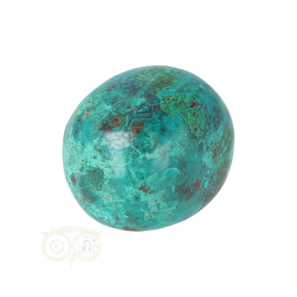 Chrysocolla trommelsteen Nr 23