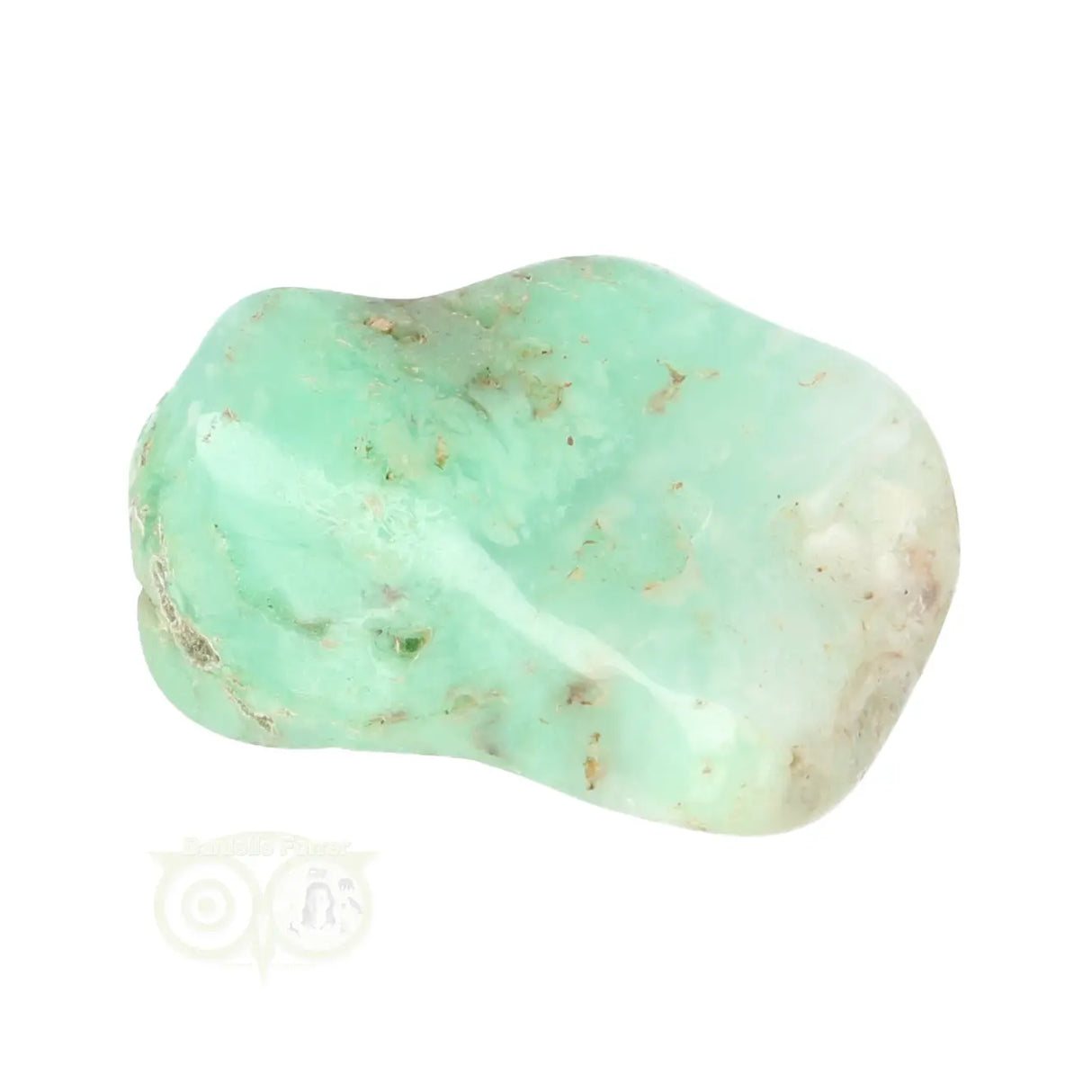 Chrysopras-Trommelstein Nr. 37