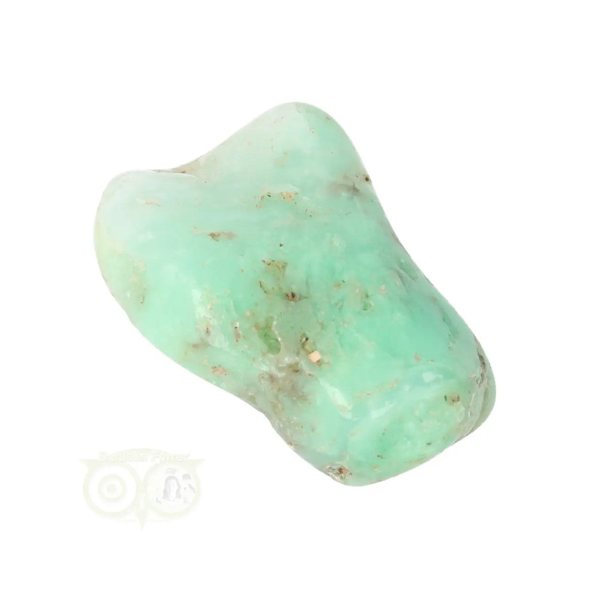 Chrysopras-Trommelstein Nr. 37