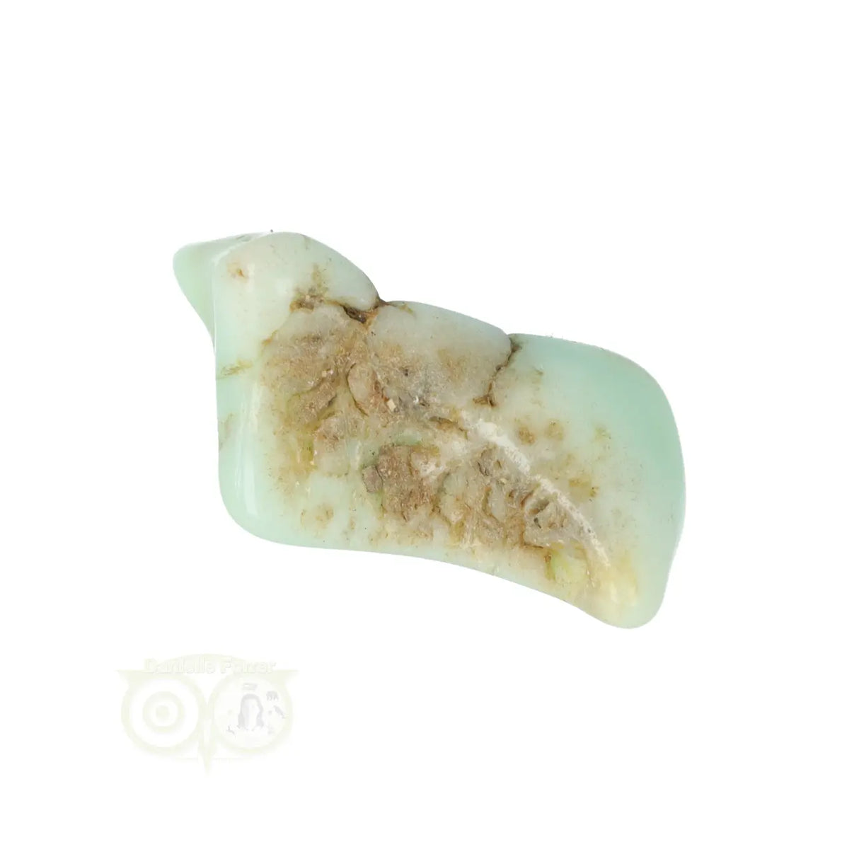 Chrysopras-Trommelstein Nr. 38