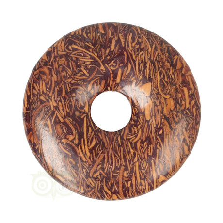 Coquina Jaspis donut hanger nr. 10 - Ø4 cm | Edelsteen sieraad