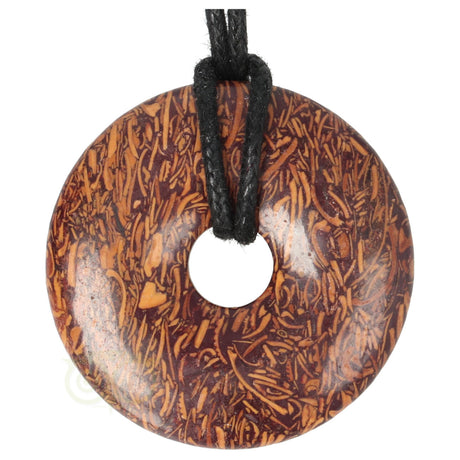 Coquina Jaspis donut hanger nr. 10 - Ø4 cm | Edelsteen sieraad