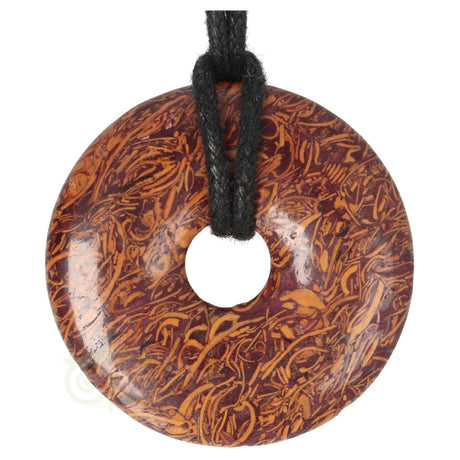Coquina Jaspis donut hanger nr. 11 - Ø 4 cm | Edelsteen sieraad